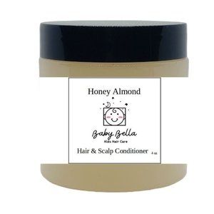 Baby Bella Kids Honey Almond Hair & Scalp Conditioner, 4 OZ, Made in USA